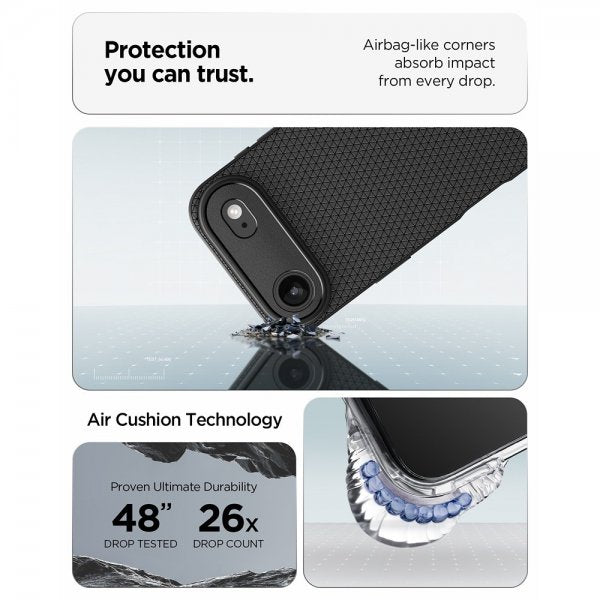 Spigen iPhone Air Deksel Liquid Air Matte Black