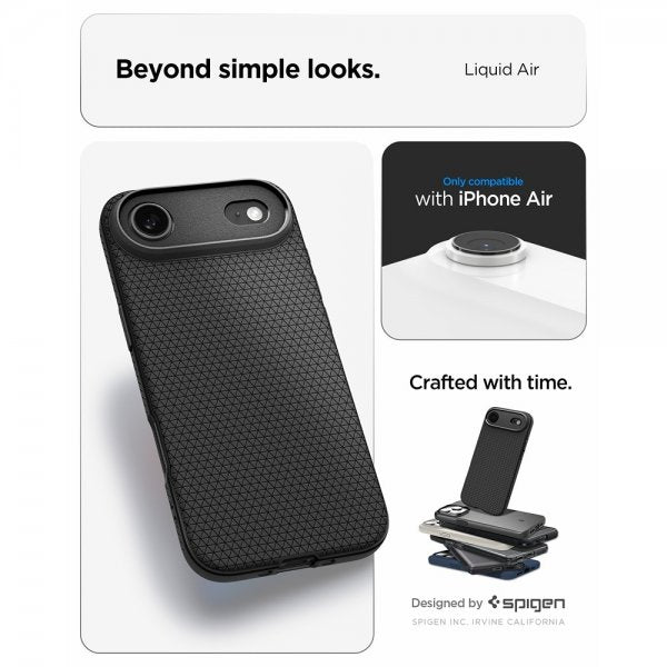 Spigen iPhone Air Deksel Liquid Air Matte Black