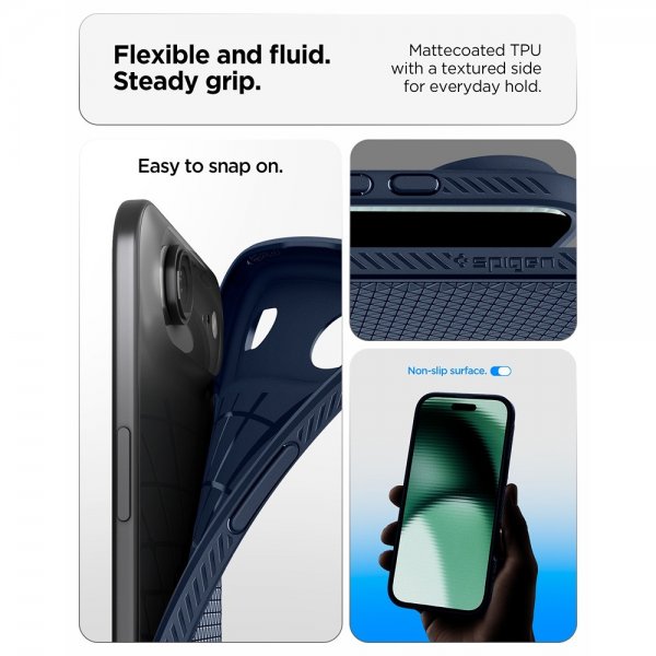 Spigen iPhone Air Deksel Liquid Air Navy Blue