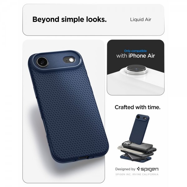 Spigen iPhone Air Deksel Liquid Air Navy Blue