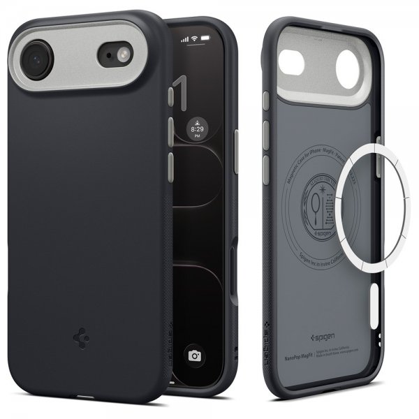 Spigen iPhone Air Deksel Nano Pop MagFit Black Sesame
