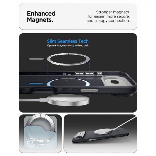 Spigen iPhone Air Deksel Nano Pop MagFit Black Sesame