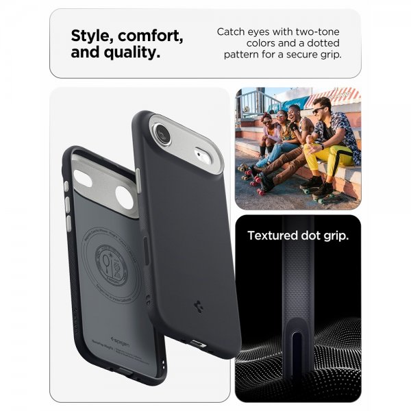 Spigen iPhone Air Deksel Nano Pop MagFit Black Sesame