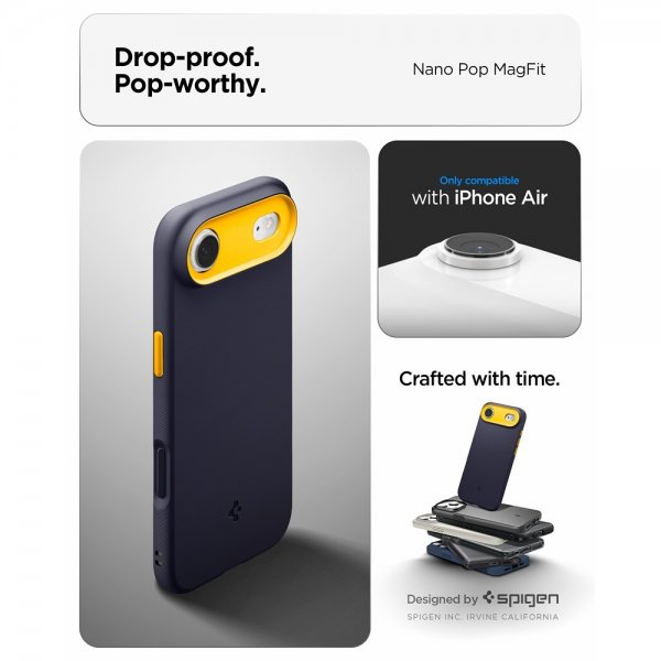 Spigen iPhone Air Deksel Nano Pop MagFit Blueberry Navy
