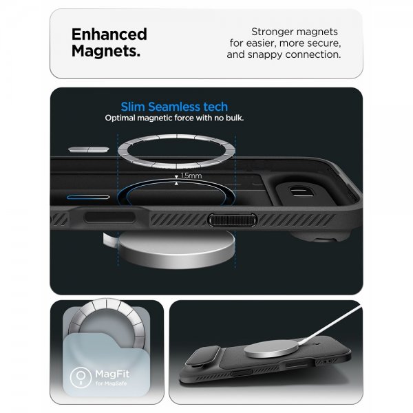 Spigen iPhone Air Deksel Optik Armor MagFit Svart