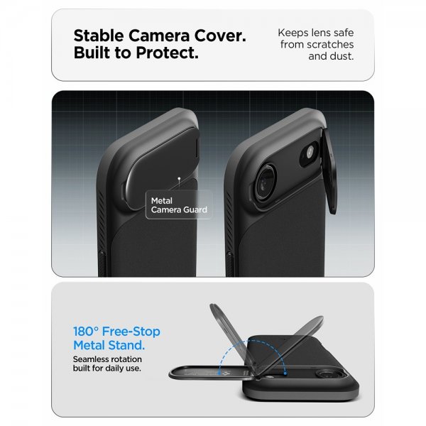 Spigen iPhone Air Deksel Optik Armor MagFit Svart
