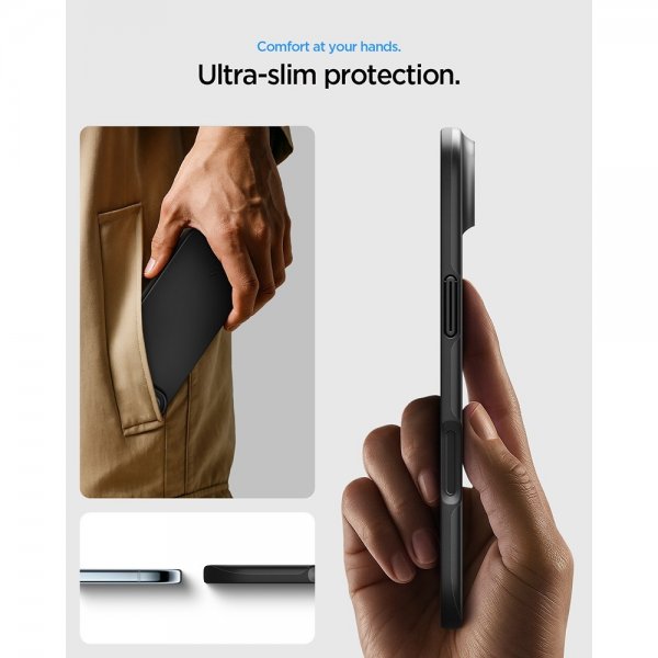 Spigen iPhone Air Deksel Thin Fit MagFit Svart