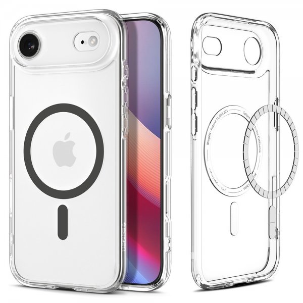 Spigen iPhone Air Deksel Ultra Hybrid MagFit Clear Graphite