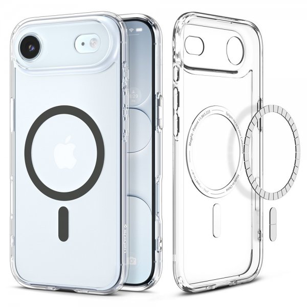 Spigen iPhone Air Deksel Ultra Hybrid MagFit Clear Graphite
