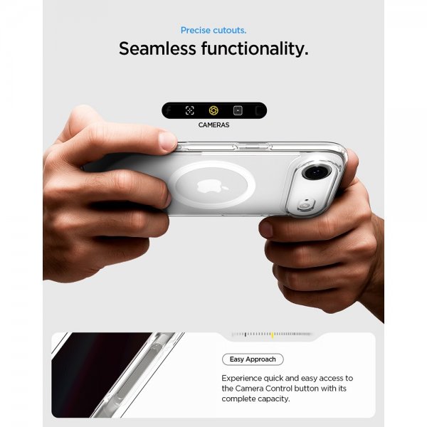 Spigen iPhone Air Deksel Ultra Hybrid MagFit Clear White
