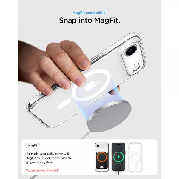 Spigen iPhone Air Deksel Ultra Hybrid MagFit Clear White