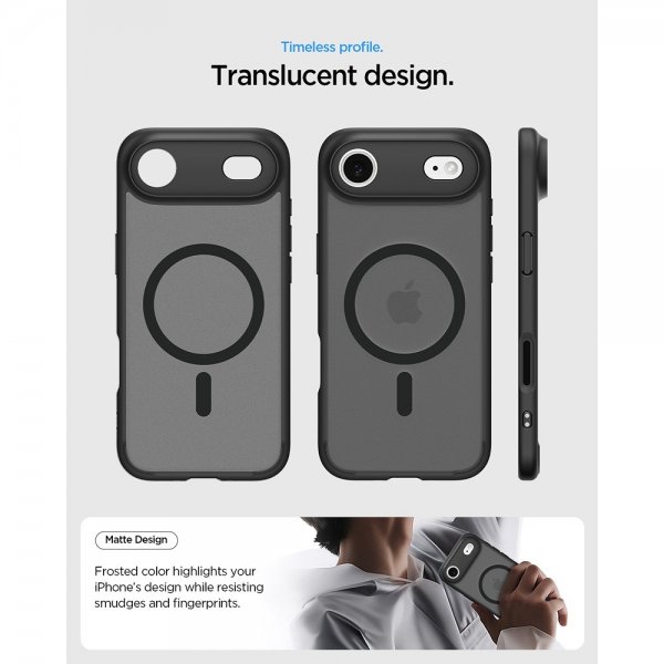 Spigen iPhone Air Deksel Ultra Hybrid MagFit Frost Black