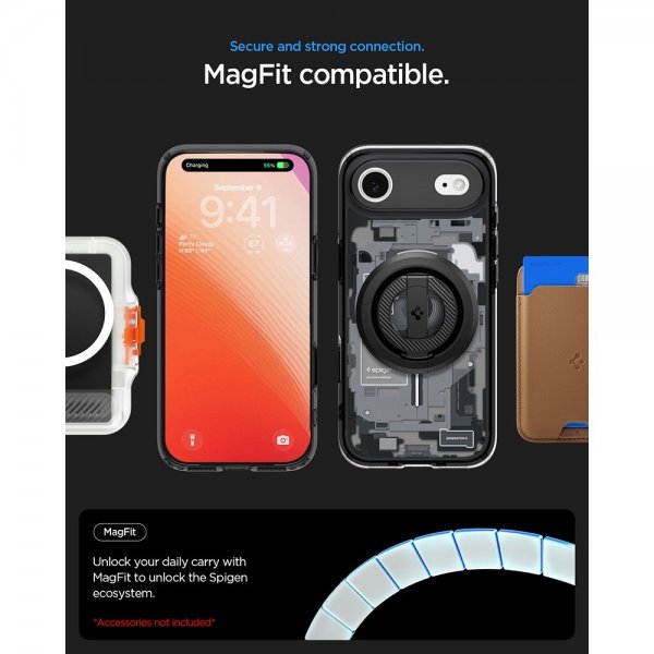 Spigen iPhone Air Deksel Ultra Hybrid Zero One MagFit Svart