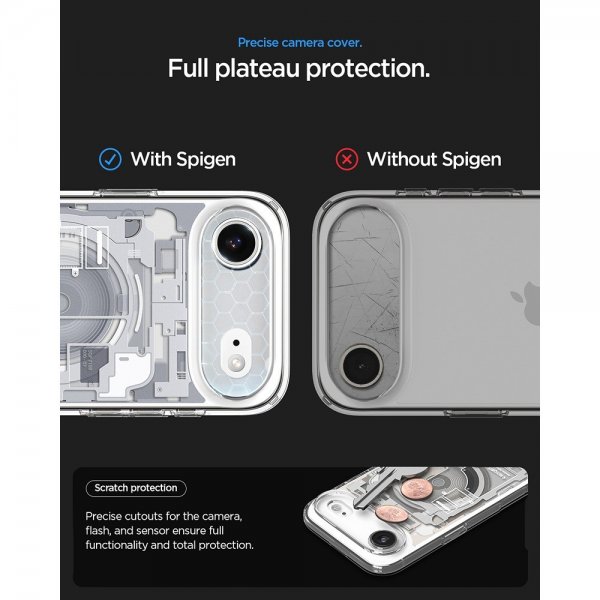 Spigen iPhone Air Deksel Ultra Hybrid Zero One MagFit Hvit