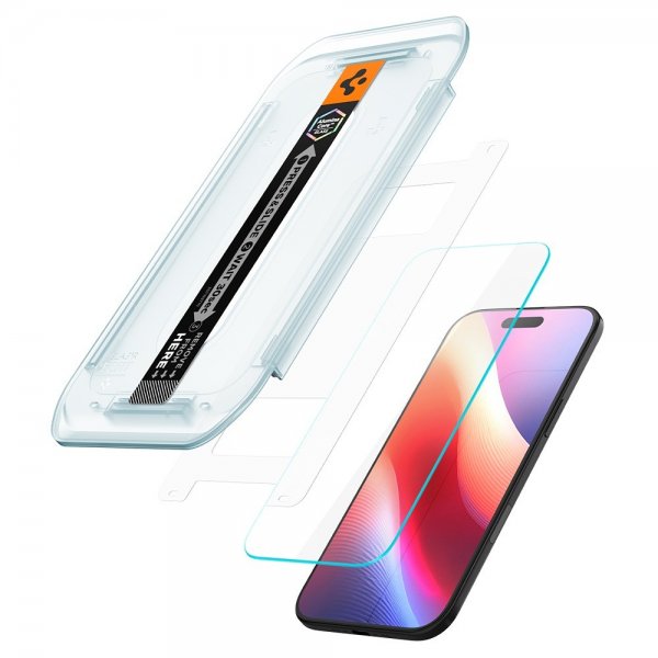 Spigen iPhone Air Skjermbeskytter GLAS.tR EZ Fit 2-pakning