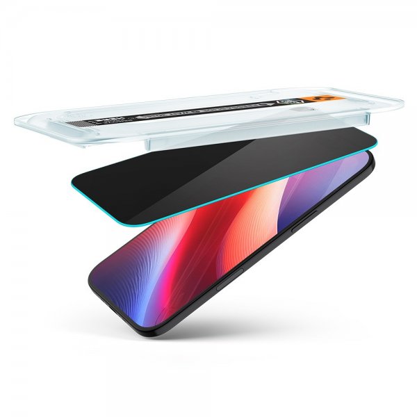 Spigen iPhone Air Skjermbeskytter GLAS.tR EZ Fit Privacy 2-pakning