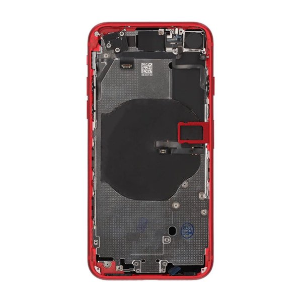 iPhone SE 2020 Bakside med Komplett Ramme OEM - Rød