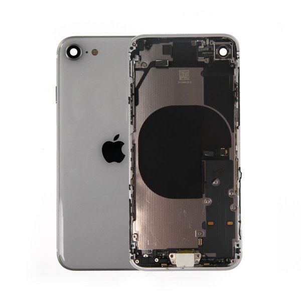 iPhone SE 2020 bakside med komplett ramme - hvit