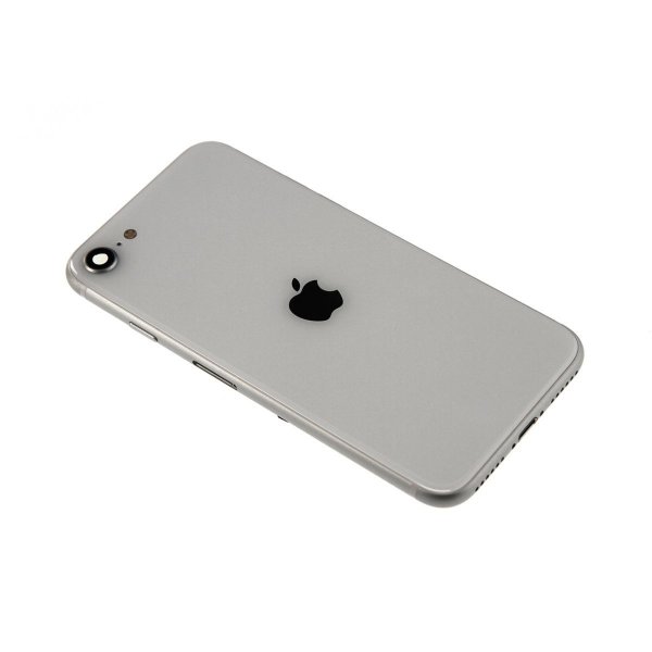 iPhone SE 2020 bakside med komplett ramme - hvit
