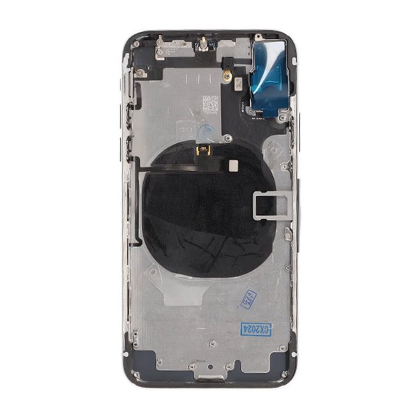 iPhone X bakside med komplett ramme Premium - Silver