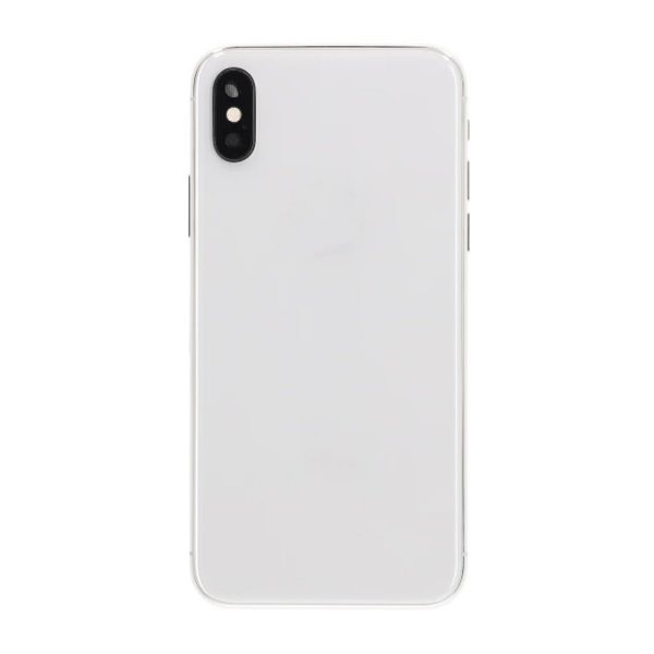 iPhone X bakside med komplett ramme Premium - Silver