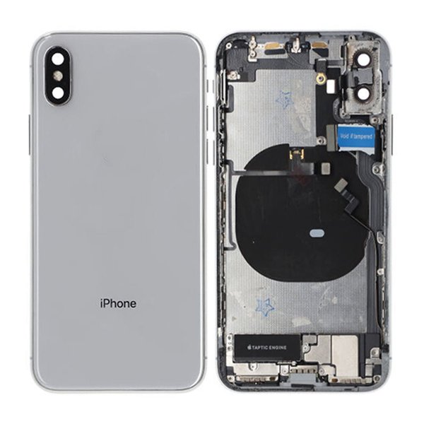 iPhone X Bakside med Komplett Ramme - Hvit