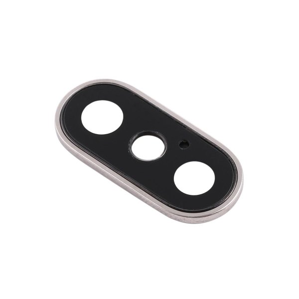 iPhone X kameralinse med ramme - hvit