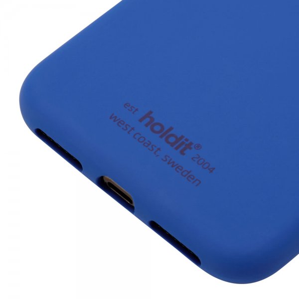 holdit iPhone X/Xs Deksel Silikon Royal Blue