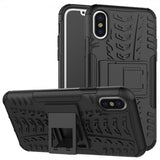 iPhone X/Xs Deksel Stativ Stötsäkert Svart