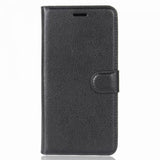 iPhone X/Xs Etui Litchi Svart