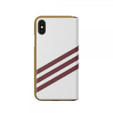 Adidas iPhone X/Xs Etui OR Booklet Case SS20 Burgundy White