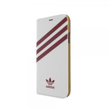 Adidas iPhone X/Xs Etui OR Booklet Case SS20 Burgundy White