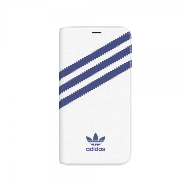 Adidas iPhone X/Xs Etui OR Booklet Case SS20 HHvit Blå