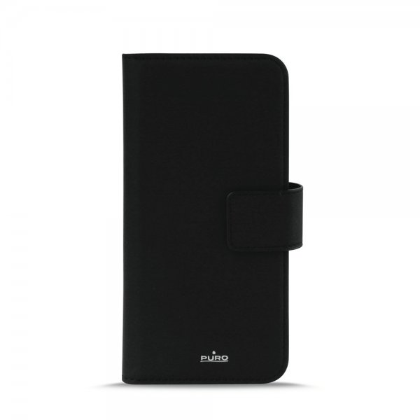 Puro iPhone X/Xs Etui Wallet Detachable 2 in 1 Svart
