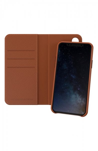 Richmond & Finch iPhone X/Xs Etui Wallet Löstagbart Deksel Brun