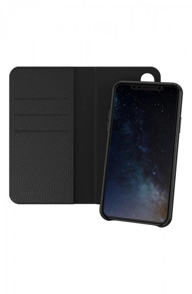 Richmond & Finch iPhone X/Xs Etui Wallet Löstagbart Deksel Svart