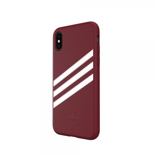 Adidas iPhone X/Xs Deksel OR Moulded Case SS20 SUEDE Burgundy