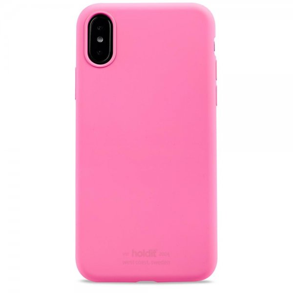 holdit iPhone X/Xs Deksel Silikon Bright Pink