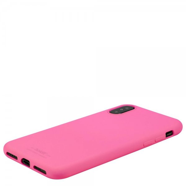 holdit iPhone X/Xs Deksel Silikon Bright Pink