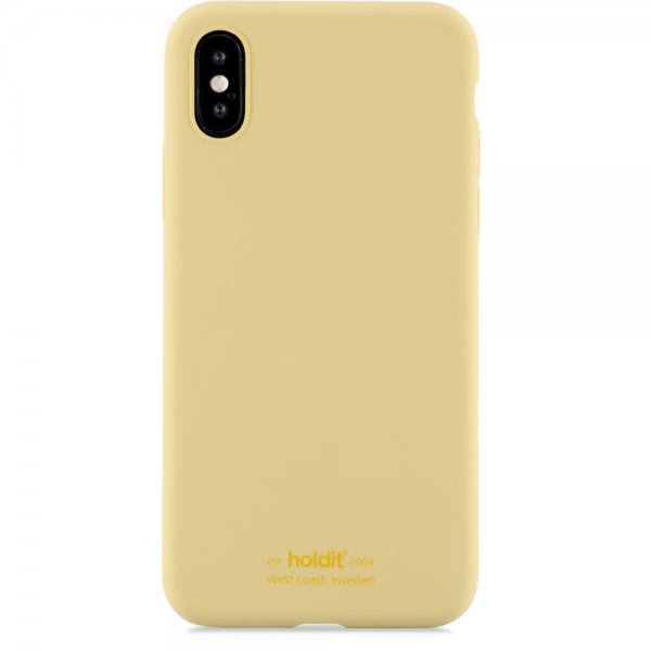 holdit iPhone X/Xs Deksel Silikon Gul
