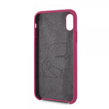 Karl Lagerfeld iPhone X/Xs Deksel Silikon LageRFeld Gull Logo Magenta