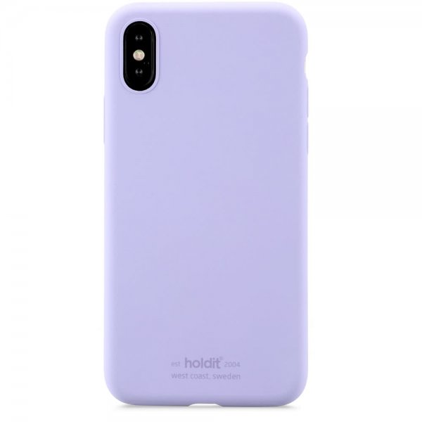 holdit iPhone X/Xs Deksel Silikon Lavender