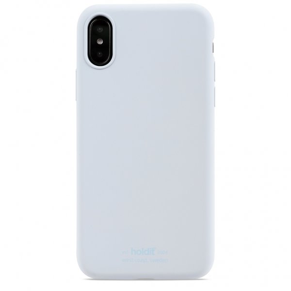 holdit iPhone X/Xs Deksel Silikon Mineral Blue
