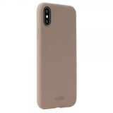 holdit iPhone X/Xs Deksel Silikon Mocha Brown