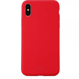 holdit iPhone X/Xs Deksel Silikon Ruby Red
