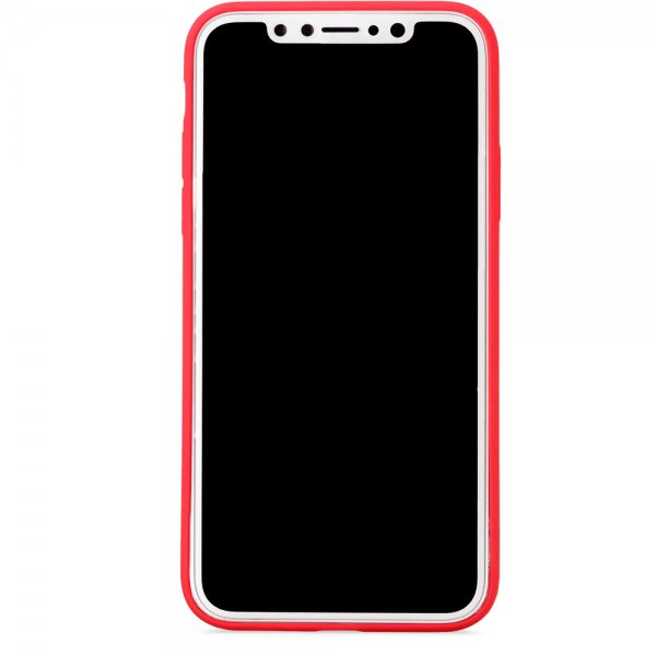 holdit iPhone X/Xs Deksel Silikon Ruby Red