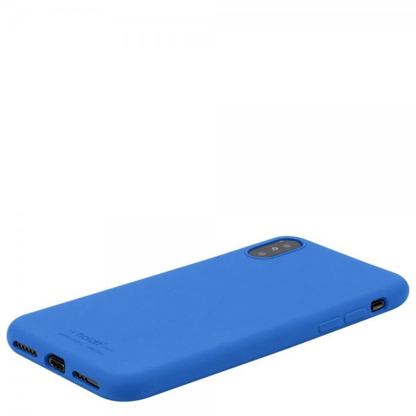 holdit iPhone X/Xs Deksel Silikon Sky Blue