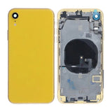 iPhone XR bakside med komplett Premium-ramme - gul