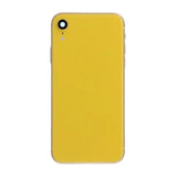 iPhone XR bakside med komplett Premium-ramme - gul