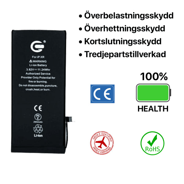 iPhone XR Batteri Høy Kvalitet